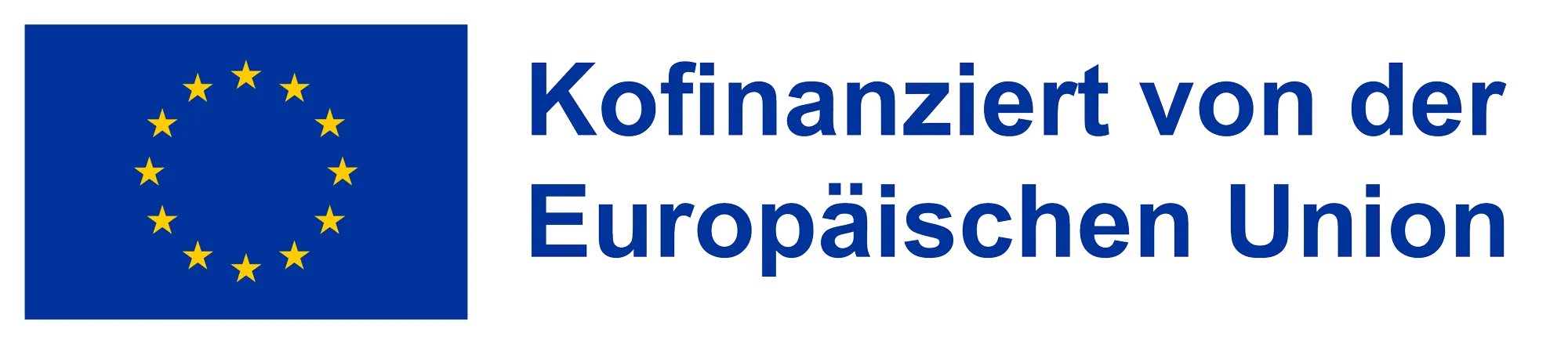 Logo mit EU-Flagge und dem Schriftzug „Kofinanziert von der Europäischen Union